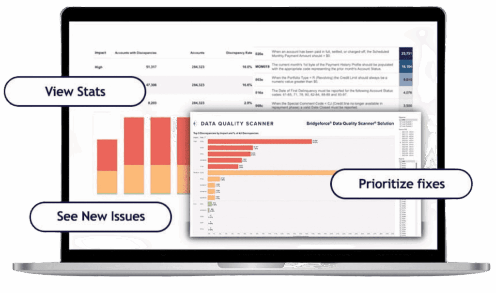Data Quality Scanner walkthrough preview for fintech credit reporting and dispute controls